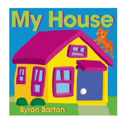 现货 英文原版 My House 我的房子 纸板书 拜伦巴顿 Byron Barton 儿童益智早教绘本