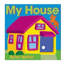 现货 英文原版 My House 我的房子 纸板书 拜伦巴顿 Byron Barton 儿童益智早教绘本