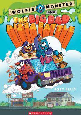 现货 英文原版 Wolfie Monster and the Big Bad Pizza Battle 儿童幻想冒险全彩漫画小说 青少年课外读物