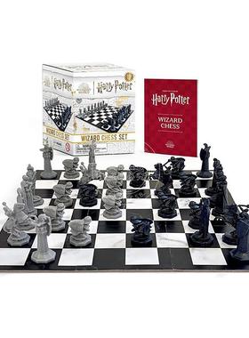 预售 哈利波特巫师国际象棋 魔法棋盘 魔法世界同款 哈利波特周边 唐纳德·莱姆克  英文原版 Harry Potter Wizard Chess Set