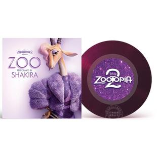 1LP 疯狂动物城2 寸彩胶 透明紫色闪光7 电影原声带 zootopia Art 中图音像 预售
