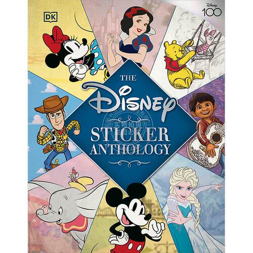 现货迪士尼贴纸选集 DK出品精选卡通贴纸英文原版 The Disney Sticker Anthology-封面