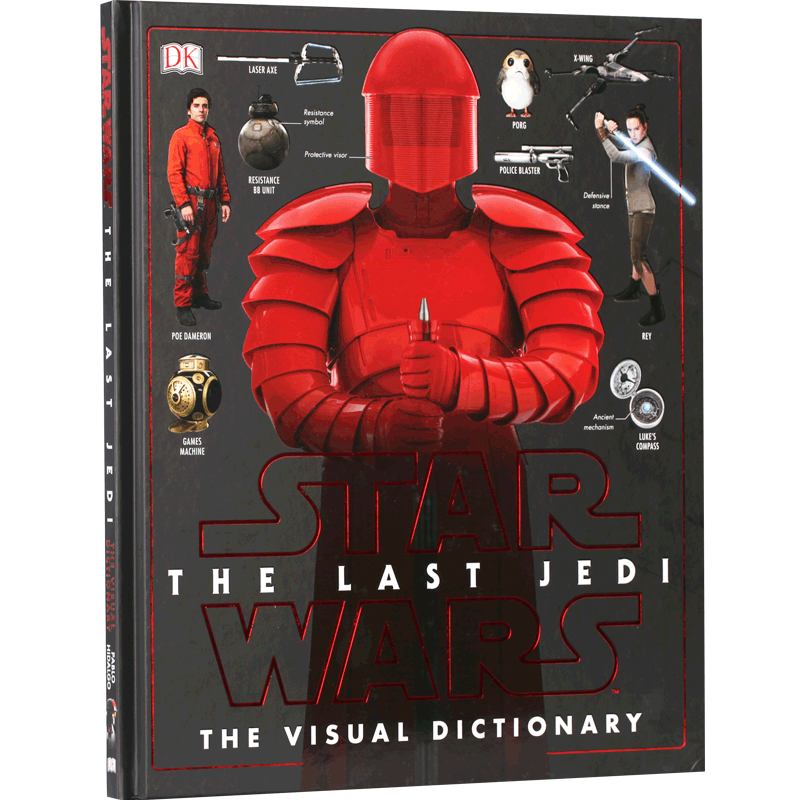 现货 星球大战系列8 **的绝地武士 视觉图鉴词典 英文原版 Star Wars The Last Jedia Visual Dictionary 精装 DK 视觉百科