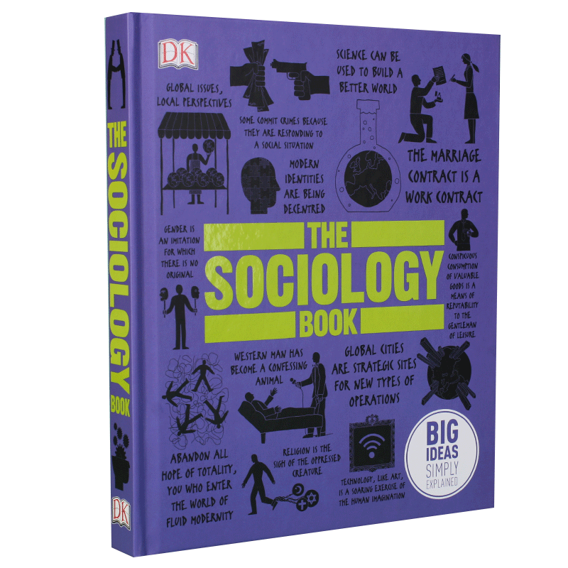 现货 英文原版 DK 社会学百科图解 The Sociology Book DK 人类的思想百科丛书 全彩精装 Big Ideas Simply Explained DK百科系列