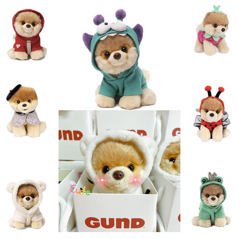 Gund BOO毛绒玩具博美狗狗公仔可爱仿真小狗玩偶小布陪伴生日礼物