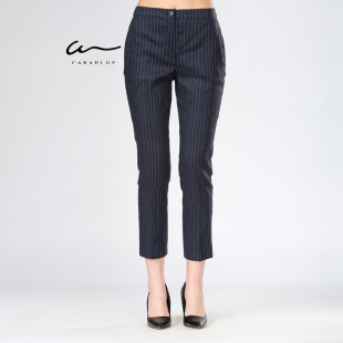女裤 喀啦CARABLUE正品 条纹修身 时尚 KC201MWP0024 女装