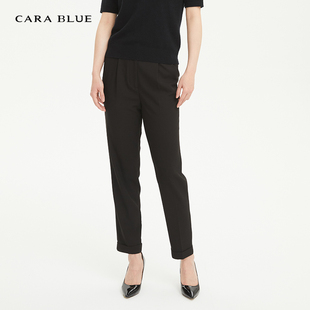女裤 喀啦 高腰松紧简约休闲KB201MWP0078 blue cara