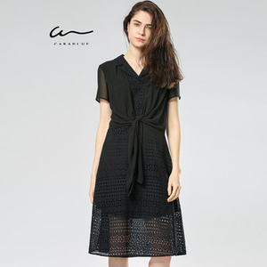 喀啦CARABLUE女装时尚气质女连衣裙KB191MWO0037