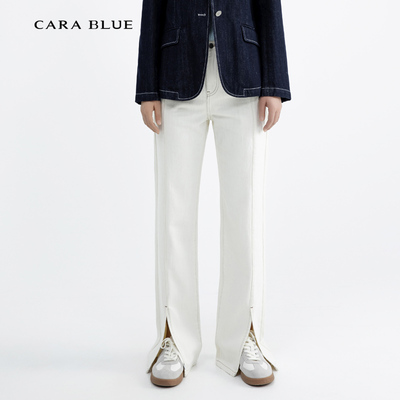 喀啦CARABLUE 气质显瘦百搭休闲简约女裤 KB233MJP0001