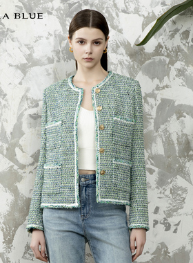 喀啦CARABLUE 新品气质通勤小香风上衣KB241MWJ0101