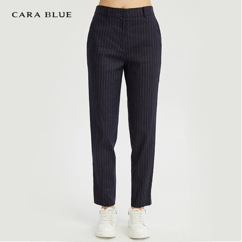 喀啦carablue女装时尚竖条纹