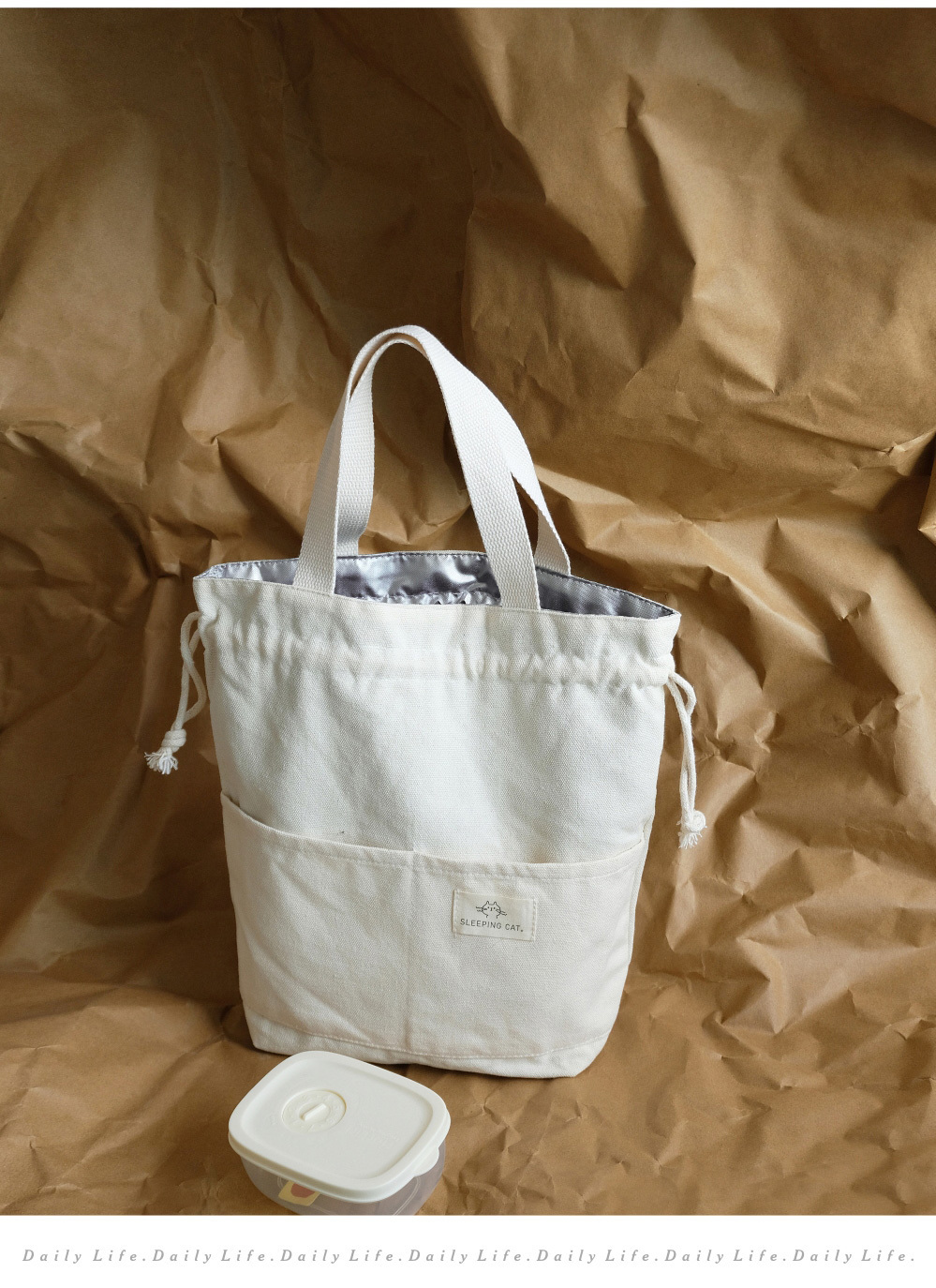 束口保温饭盒袋可手提