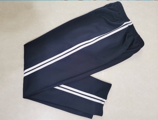 冬季加绒中小学校服加绒裤子一件起订黑色加绒裤子长裤藏蓝色白边