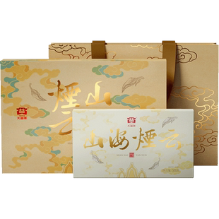 大益普洱茶山海烟云生茶500g砖茶7年陈化2501节日礼盒官方旗舰店