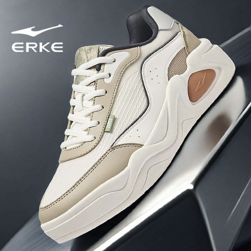 鸿星尔克男鞋软底低帮板鞋2026春夏新款网面透气运动鞋男士休闲鞋