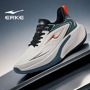 鸿星尔克男鞋防水防滑跑步鞋男士2025秋冬新款皮面软底缓震运动鞋