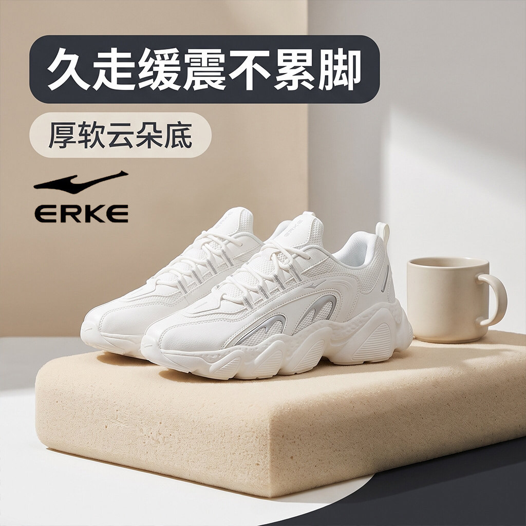 鸿星尔克女鞋夏季透气百搭休闲