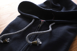 320克柔软厚实磨毛纯棉毛圈连帽卫衣女 大码拉链开衫休闲外套宽松