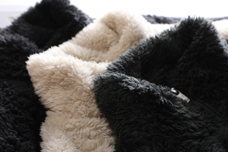 加绒宽松摇粒绒英伦风保暖亲肤