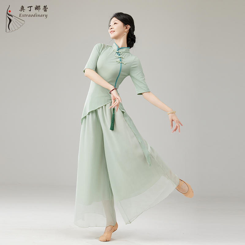 新款古典舞演出服女飄逸中國風