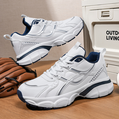 [品牌优惠]白色皮面防水运动鞋男