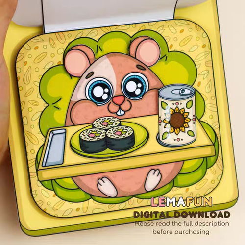 养仓鼠盒子小屋安静书玩具豆豆本diy手账贴纸书创意亲子手工材料