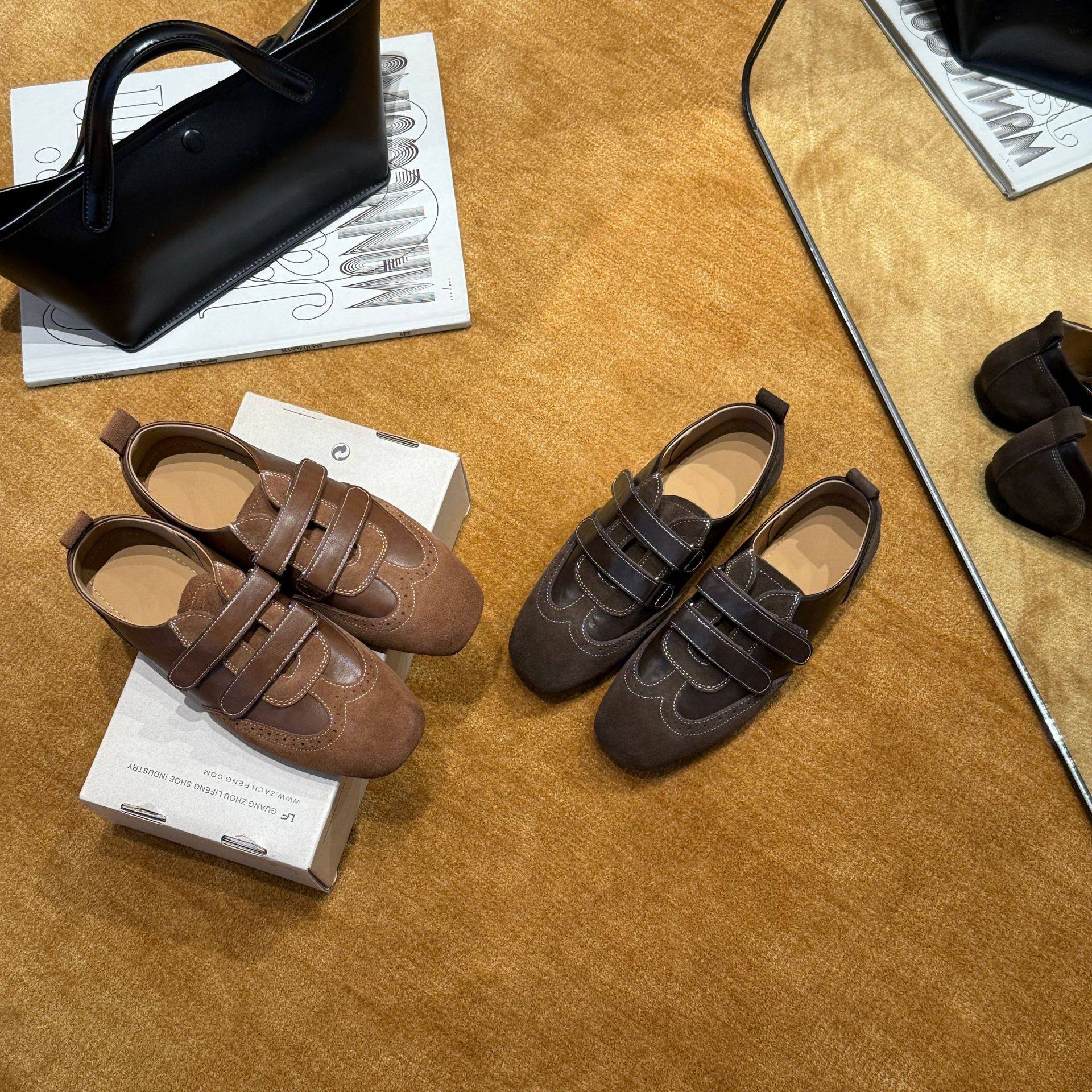 复古风磨砂皮德训鞋女2026春季新款百搭平底休闲运动板鞋阿甘鞋潮,女鞋,时尚休闲鞋,淘宝优惠券,粉丝福利购,淘宝优惠卷