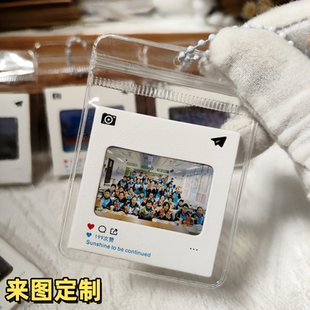 反转胶片定制毕业礼物小挂件纪念品学校送学生全班照片批发钥匙扣