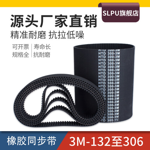 Slpu橡胶同步带适用3M132至306