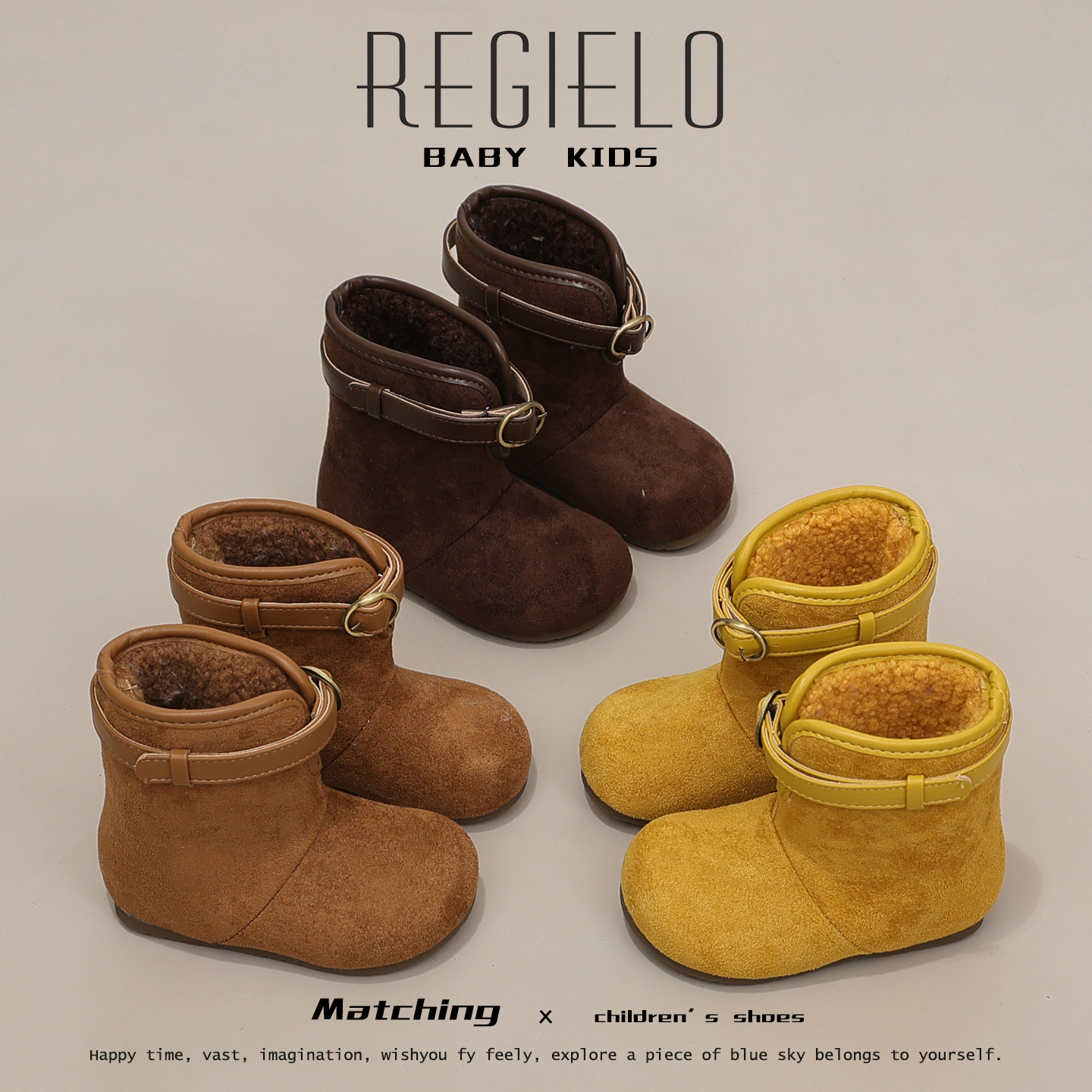 冬季女童二棉勃肯短靴