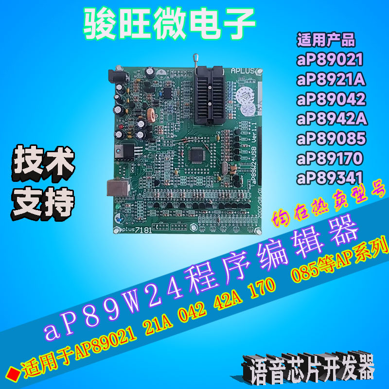 aP89W24现货语音ic烧录编辑工具