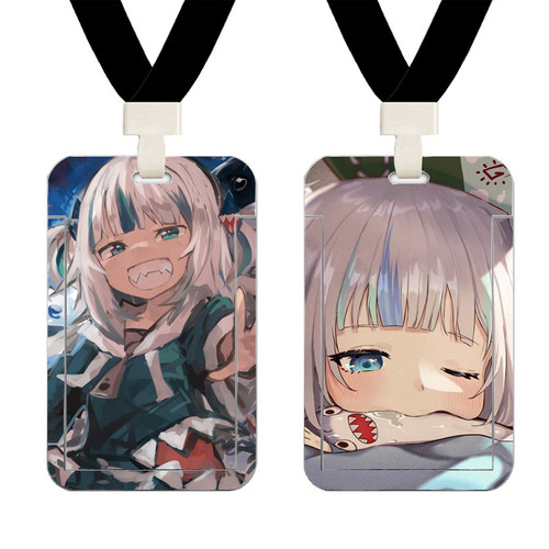 动漫二次元学生卡套小鲨鱼古拉gawr gura卡片套定制公交卡校牌ins