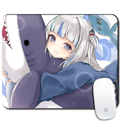 鲨鱼噶呜古拉动漫游戏周边鼠标垫