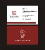 包邮 纸5盒35元 铜版 长城人寿保险公司简洁名片设计定制模板