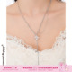 长款 PP饰品 鸢 可调节项链女简约百搭满钻流苏毛衣链设计感颈链
