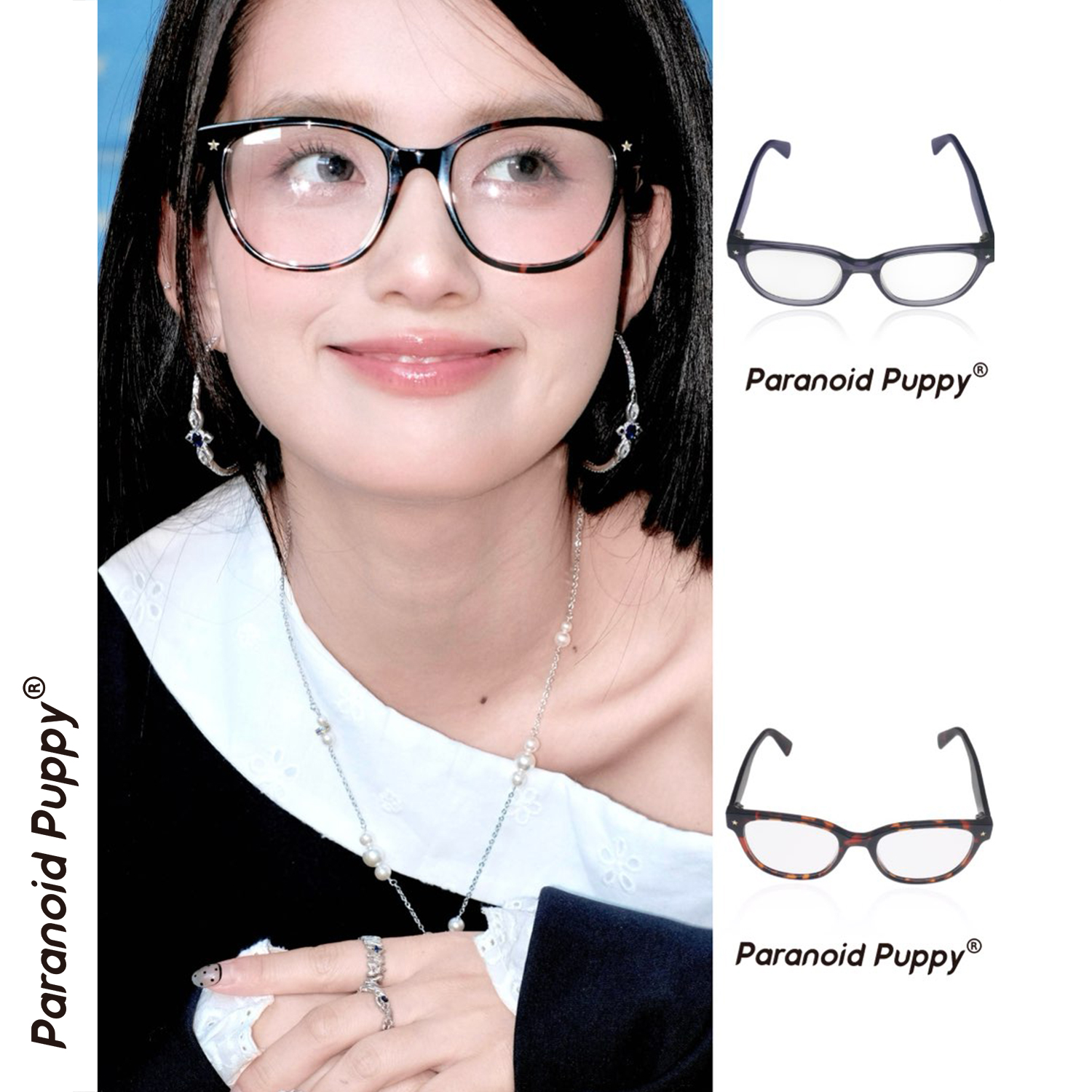 任何脸型都能适配的一款眼镜框~