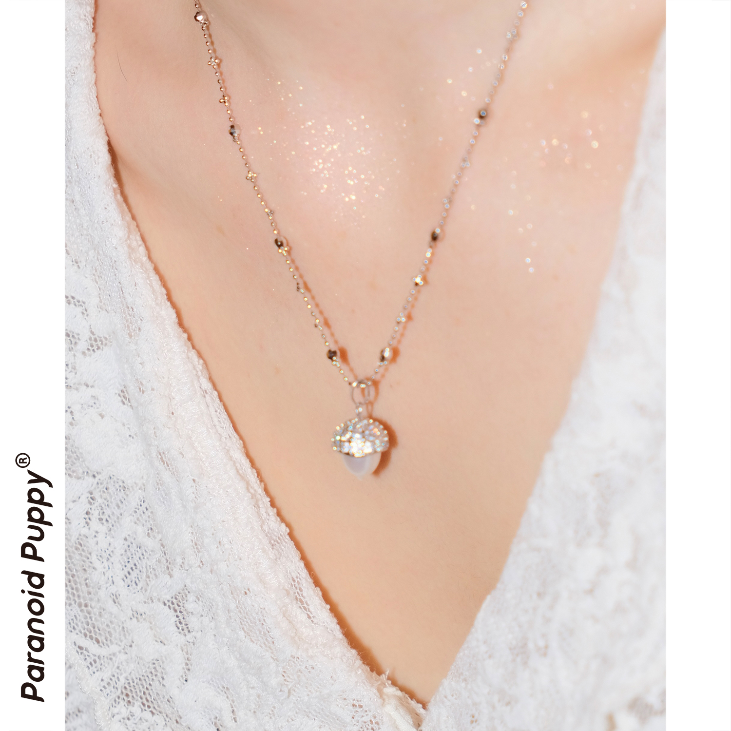 可爱吊坠！属于松鼠的珍珠榛果