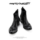 小众尖头切尔西靴男牛皮翘头巫师靴增高 雅士 韩桥日记 未来系列