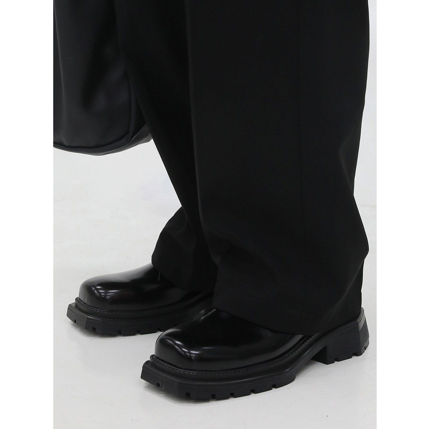 韩桥日记「黑血系列」经典大头厚底休闲德比皮鞋男士潮韩系皮鞋潮,流行男鞋,休闲皮鞋,淘宝优惠券,粉丝福利购,淘宝优惠卷