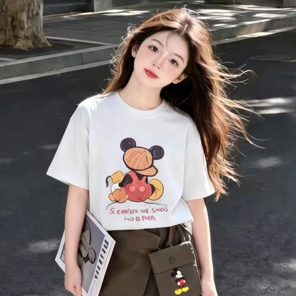 送运险洋气女童透气纯棉短袖t恤