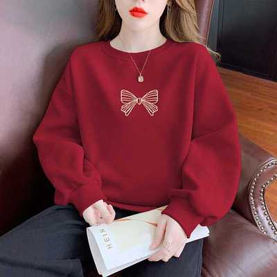 送运费险高品质不起球圆领卫衣女