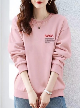 清仓捡漏~大牌女装韩国正品cec卫衣圆领纯棉潮牌长袖洋气百搭上衣