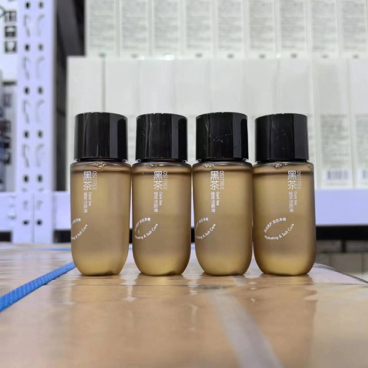 柳丝木隔离霜黑茶臻萃洁颜油黑茶柔澈洁颜蜜防晒乳洁面巾正品小样