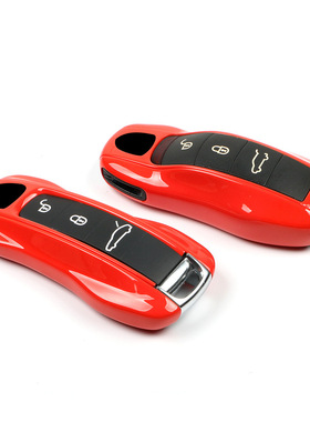 熔岩橙色适用于保时捷钥匙壳卡宴macan帕拉梅拉718911钥匙替换壳