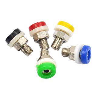 2mm香蕉插头插座 2mm香蕉插头线接线柱 铜 电源接线柱测试孔