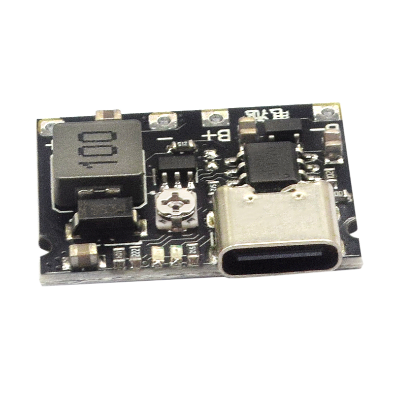 3.7V升9V 5V 万用表改装18650锂电池充电升压放电一体可调模块2A