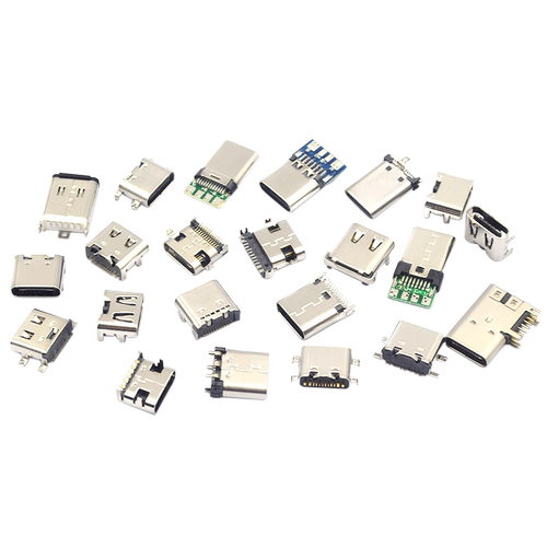 Type-C USB连接器母座/公头直插贴片插座2P6P14P16P24P接口快充