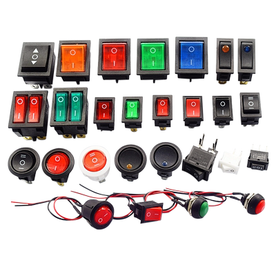 船型开关电源按钮按键配件KCD