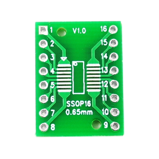 Risym SOP16/SSOP16/TSSOP16贴片转直插DIP 0.65/1.27转接板5个