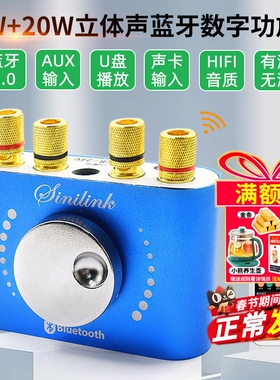 20W*2立体声蓝牙5.0数字功放板大功率功放板蓝牙迷你家用音响功放